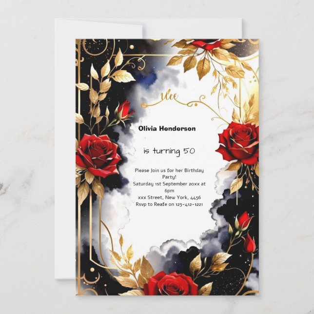 Custom Birthday Invitation (Front)