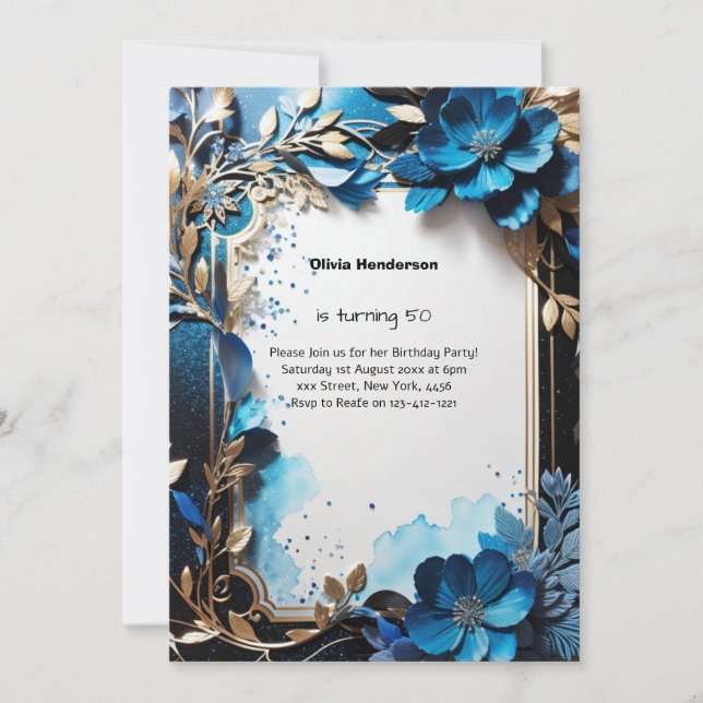 Custom Birthday Invitation (Front)