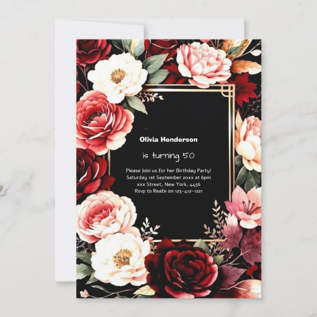 Custom Birthday Invitation (Front)