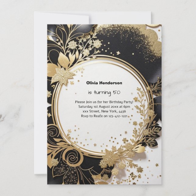 Custom Birthday Invitation (Front)