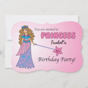 CUSTOM Birthday Invitation Pink Princess