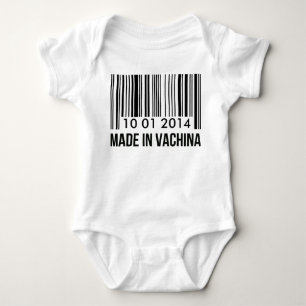 Custom Birthday Made In Vachina Baby Bodysuit