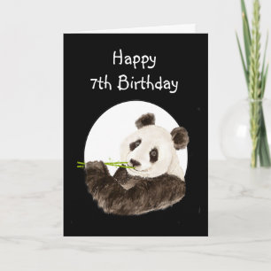 Custom Birthday Name Panda, Cute Animal Card