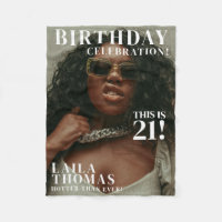 Custom Birthday Party Magazine Cover Cheers