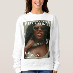 Custom Birthday Party Magazine Cover Cheers Sweatshirt