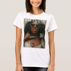Custom Birthday Party Magazine Cover Cheers T-Shirt