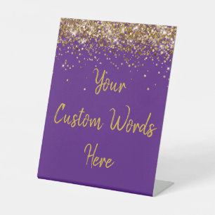 Custom Birthday Party Personalised Your Text Here  Pedestal Sign