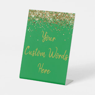 Custom Birthday Party Personalized Your Text Here  Pedestal Sign