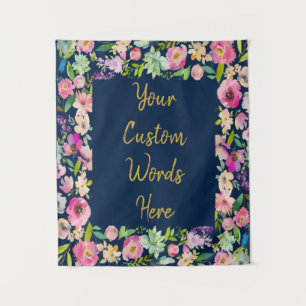 Custom Birthday Party Photo Booth Frame Backdrop Tapestry