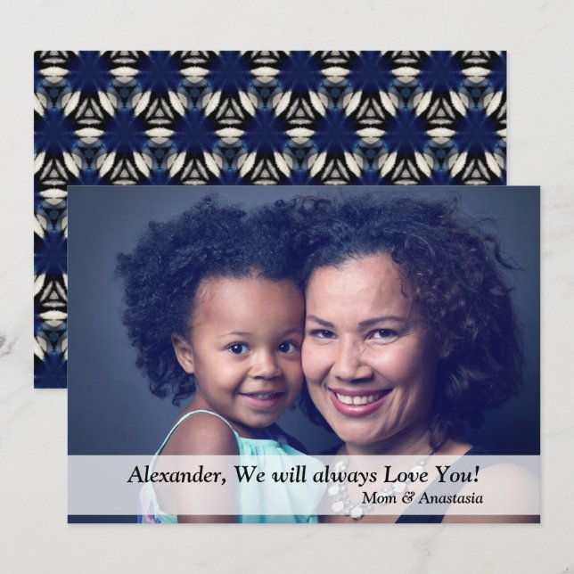 Custom Birthday Photo Personalise Card (Front/Back)