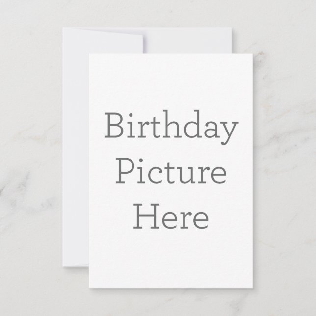 8.9 cm x 12.7 cm Flat Thank You Card (Front)