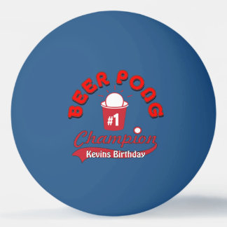 Custom Birthday Ping Pong Official League Ball