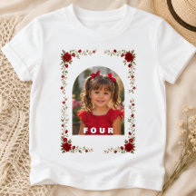 Custom Birthday Shirt Girl Age 4