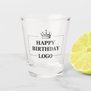 Custom Birthday Template Personalise Gift Design Shot Glass