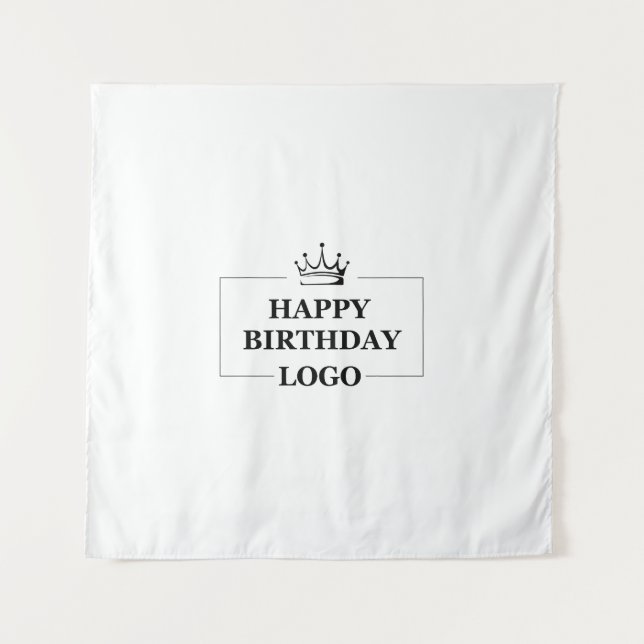 Custom Birthday Template Personalise Gift Design Tapestry (Front)