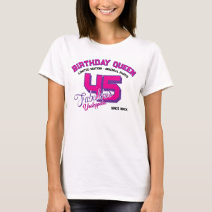 Custom Birthday Varsity Age & Year Gift T-Shirt