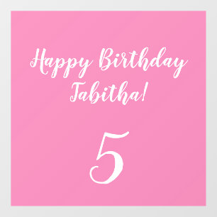 Custom Birthday Window Cling