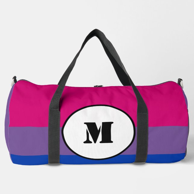 Custom bisexuality flag  duffle bag (Front)