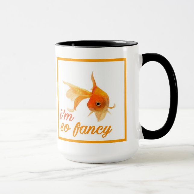 Custom Black 15 oz Ringer Mug Add photo By ZAZZ_IT (Right)
