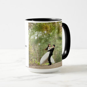 Custom Black 15 oz Ringer Mug Love  By ZAZZ_IT