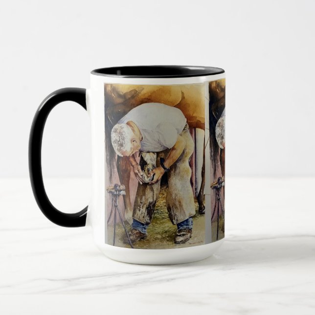 Custom Black 15oz Combo Artist Mug By EditorsPick (Left)
