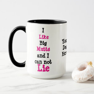Custom Black 15oz Ringer Mug Big Mutts8 By ZAZZ_IT