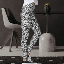 Custom Black And Grey Safari Leopard Print Pattern