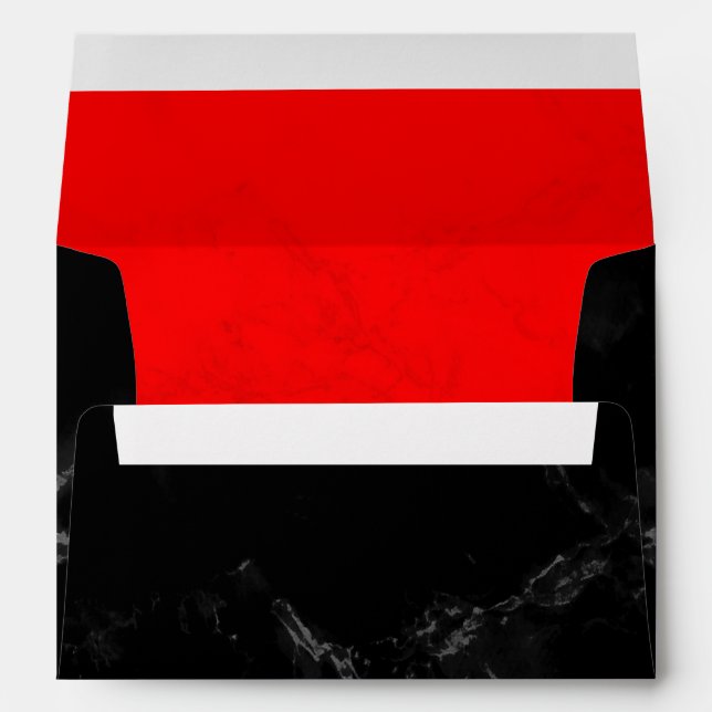 Custom Black And Red Envelopes (Back (Bottom))