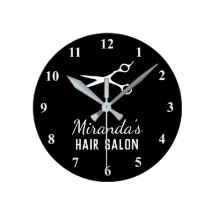 Hair Salon Logo Art Wall Decor Zazzle Co Uk