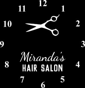 Hair Salon Logo Art Wall Decor Zazzle Co Uk