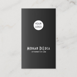 Custom Black Business Cards With Logo Classy Plain