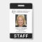 Custom Black Business Logo Employee Photo ID