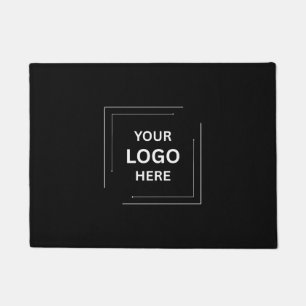 Custom Black Business Logo Entrance Doormat