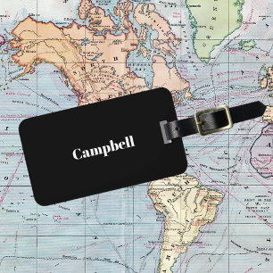Custom black business sharp  luggage tag