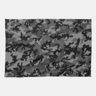 Custom Black Camo Kitchen Towels