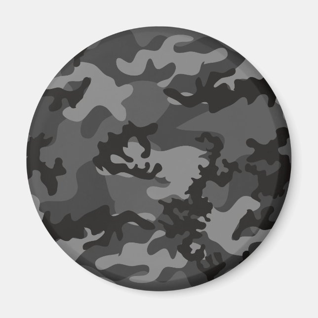 Custom Black Camo Magnet (Front)