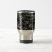 Custom Black Camo Stainless Steel Travel Mug (Center)