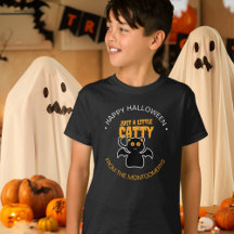 Custom Black Cat Funny Quote Halloween Party Kids