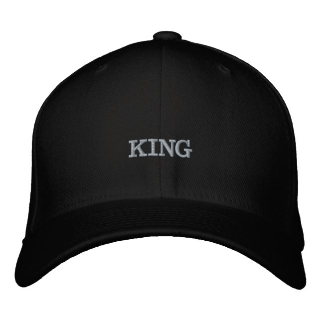 Custom Black Colour Embroidered Hat Flexfit Wool (Front)