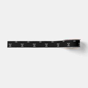 Custom Black Design Add Photo or Text Grosgrain Ribbon
