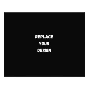 Custom Black Design Add Photo or Text Print