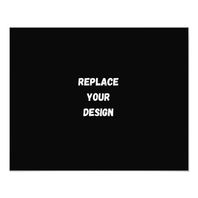  Custom Black Design Add Photo or Text Print (Front)