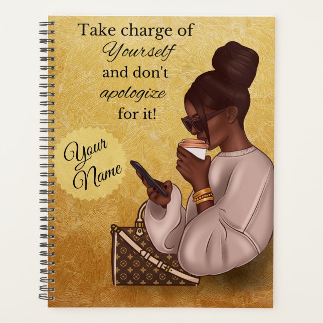 Custom Black Girl Planner (Front)
