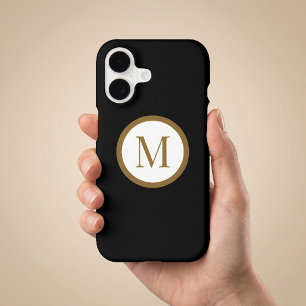 Custom Black & Gold Center Seal Monogram
