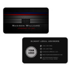 Custom Black Grey The Usa America Flag Law Office