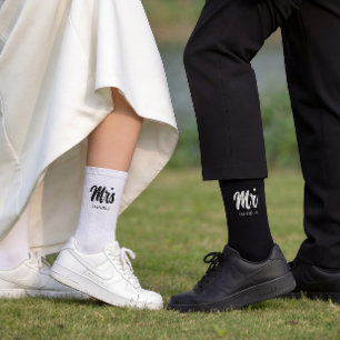 Custom Black Groom Wedding  Socks