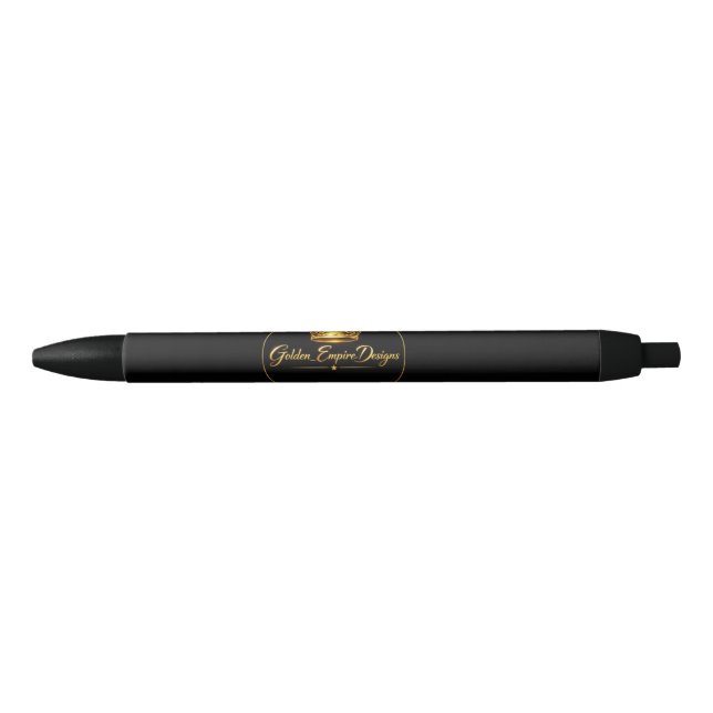 Custom Black Ink Pen (Front)