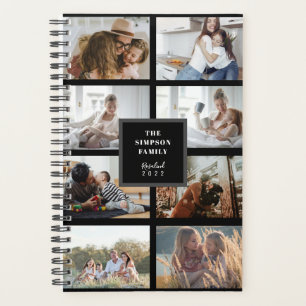 Custom Black INSTA Family Photo Collage Planner