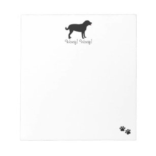 Custom Black Labrador Notepad