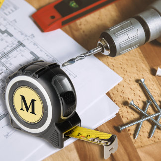 Custom Black Monogram DIYers Carpenters Crafters 1